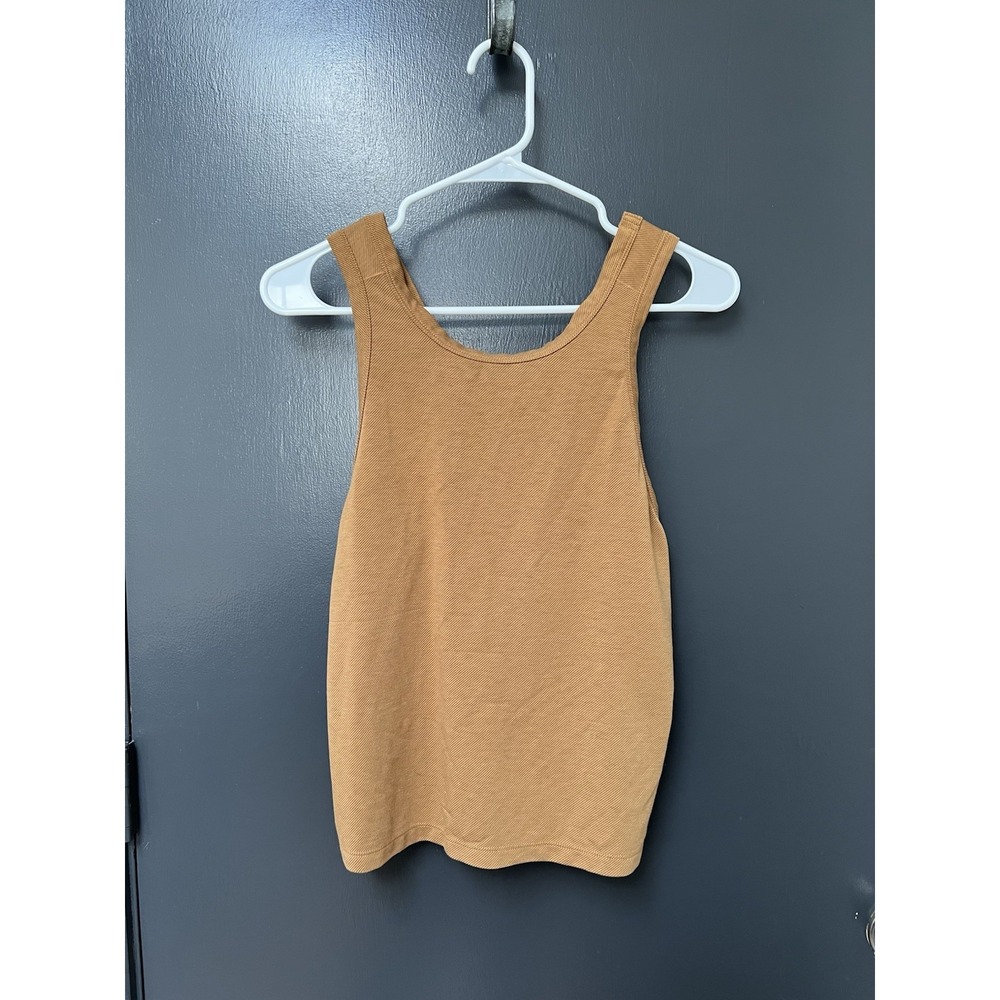 prAna Scoop Neck Sleeveless Moraine Tank Top Brown Gold Size XS